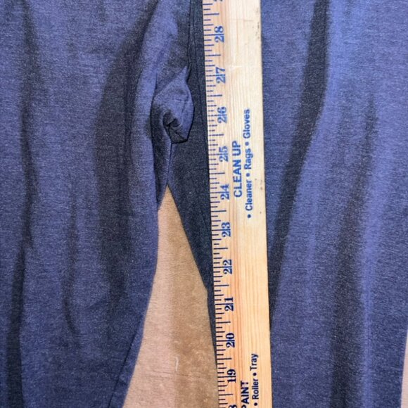 Aeropostale Women Medium Charcoal Gray Mid-Raise Elastic Waist Ankle Legging (U) - Picture 4 of 7